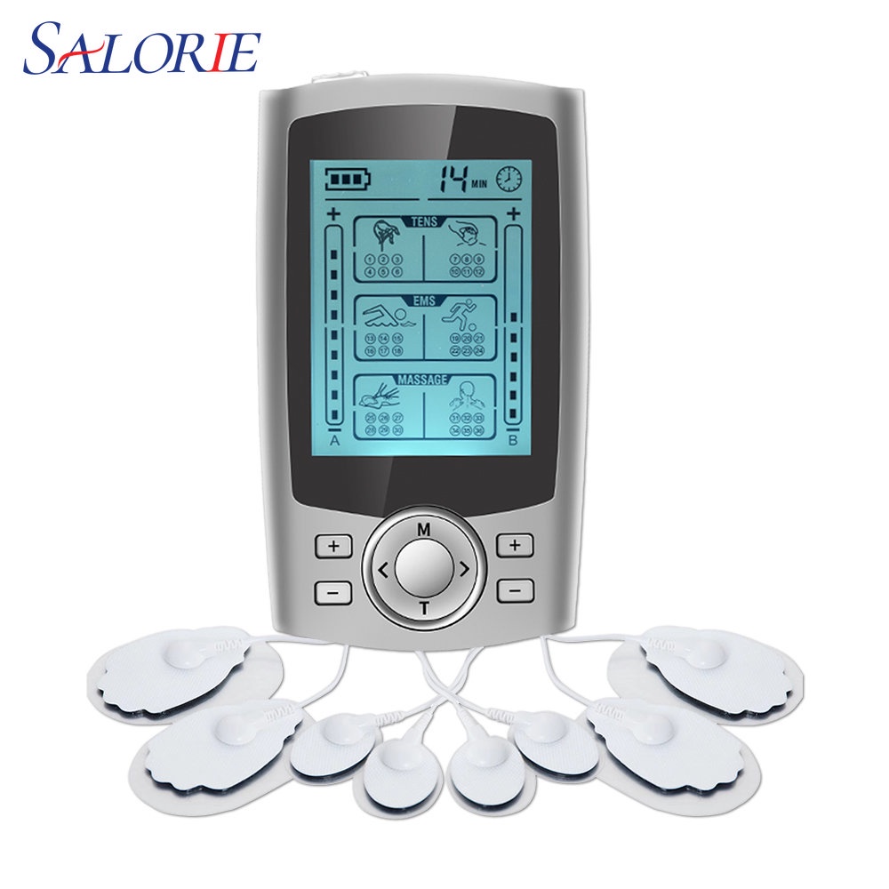 TechCare Pro 24 TENS Unit Massager With Slipper & Belt - Electrotherapy Pulse Machine