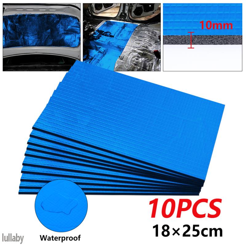 10 PCS Car Hood Sound Proofing Noise Deadening Proofing Car Sound Heat