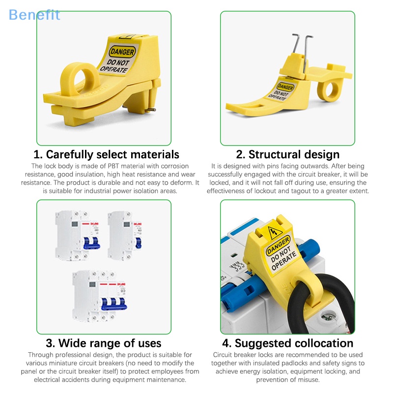 Benefit> Small Safety Pin Out Single Pole Loto Breaker Lockout Tagout
