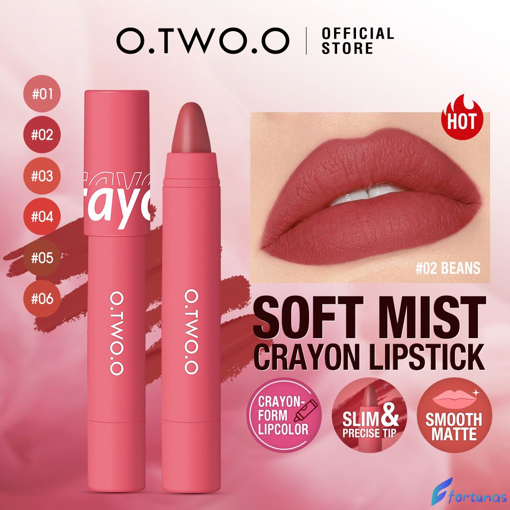 O.two.o Matte Lipstick Pen High Pigment Soft Lip Tint 6 Colors Lip ...