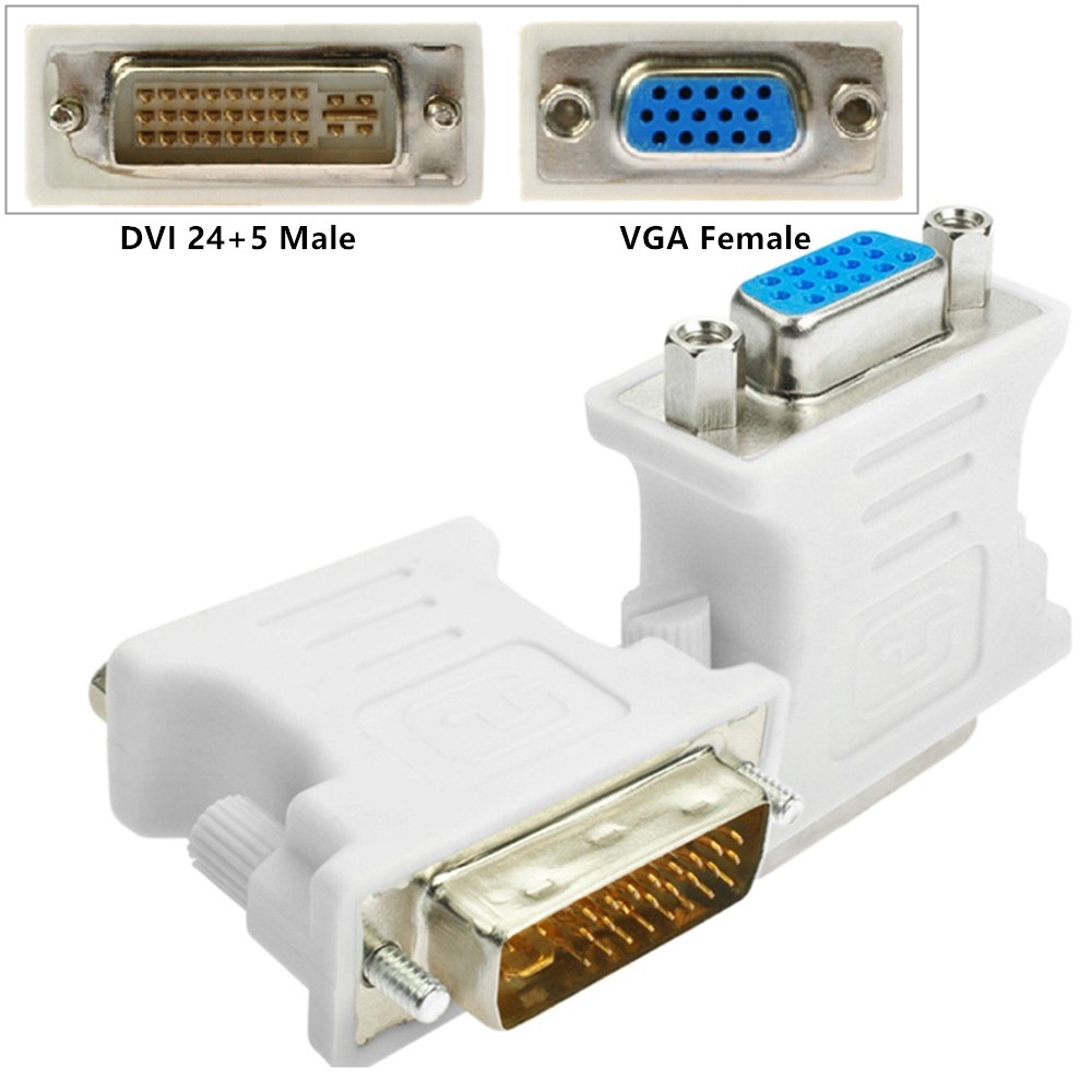 Conversion Cable Plastic Screw dviDVI to VGA Adapter DVI24+5 to VGA