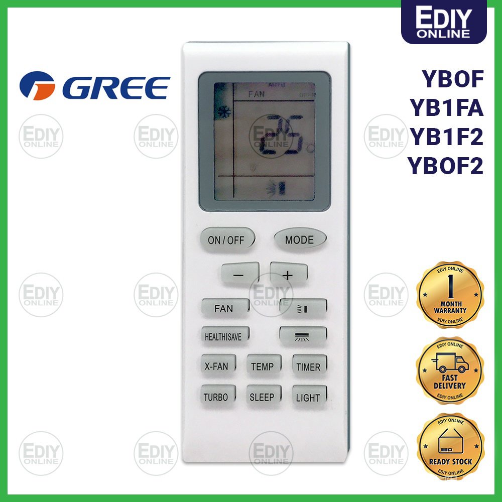 Gree universal remote control air cond aircond yb1fa yb1f2 yb0f2