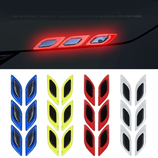 Unique Bargains Reflective Stickers Waterproof Adhesive High Visibility Night Warning Safety Tape for Trucks 10 Pcs - White