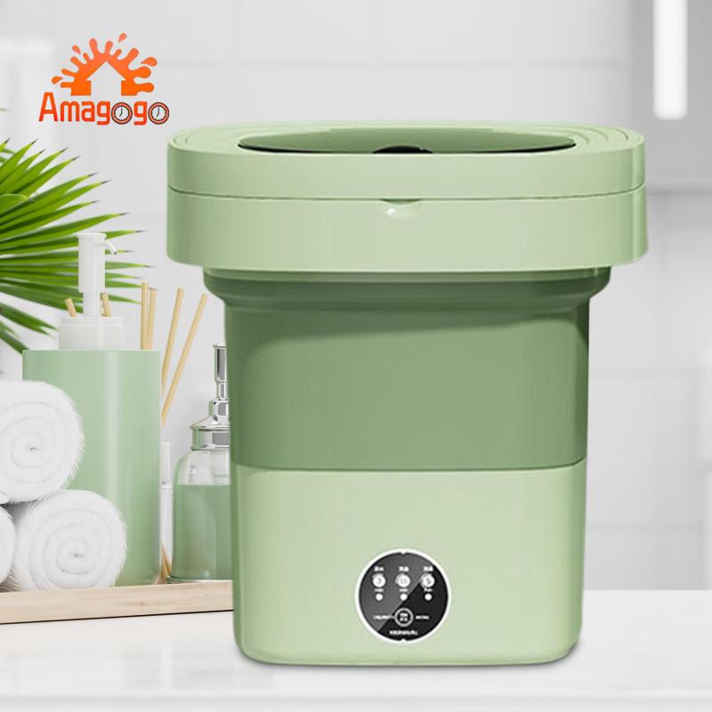 [Amagogo] Portable Laundry Machine Folding Washing Machine Mini