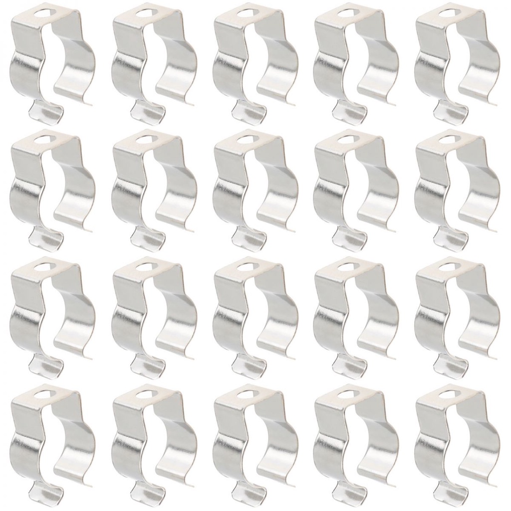 50pcs T5 U Clips Holder Bracket for Fluorescent Tube / LED Light Bulbs ...