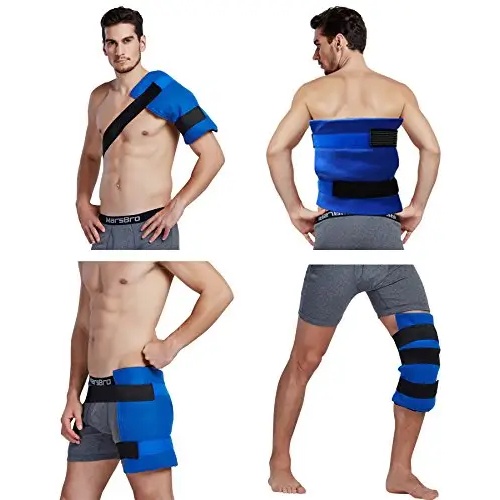 Hot Cold Compress with strap Gel Pack Compression ice pack Velcro Belt ...