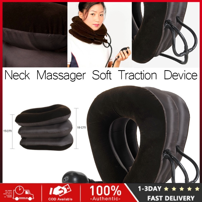 Inflatable cervical spine traction device neck massager soft traction ...