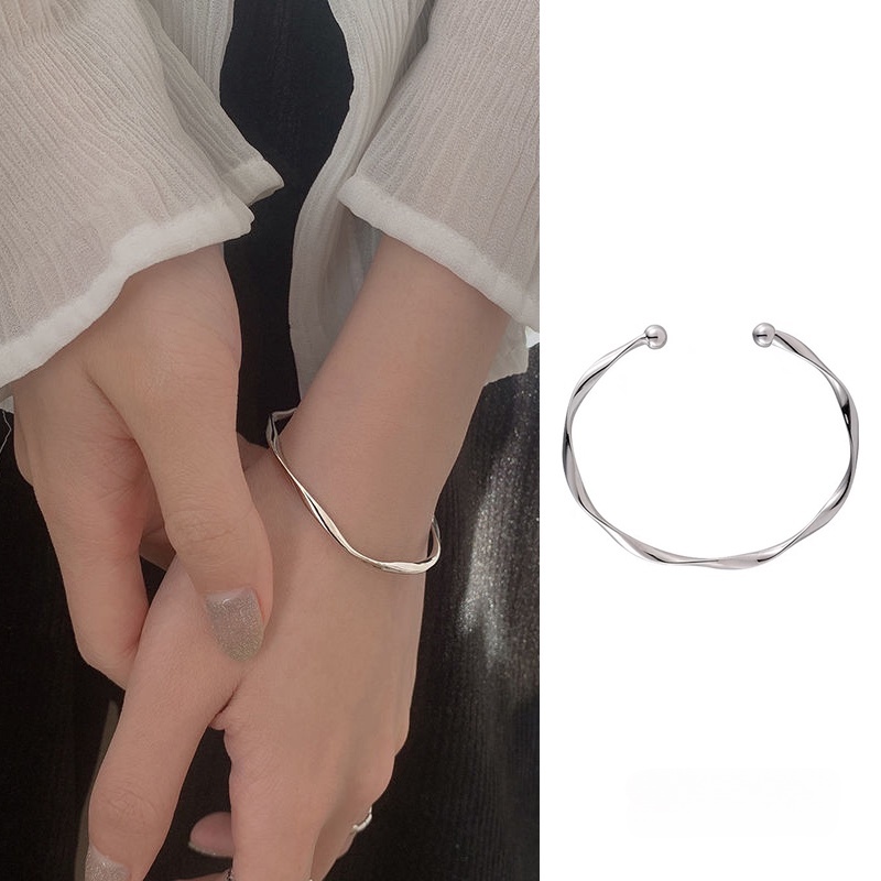 Bracelet Cuff Ribbon Design Simple Fashion Couple's Money Mobius Smooth ...