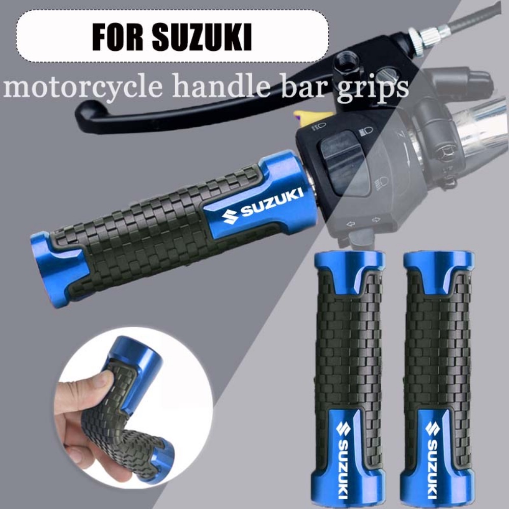 For SUZUKI Hand Grips Universal Motorcycle Handle Grip Handlebar Grips ...