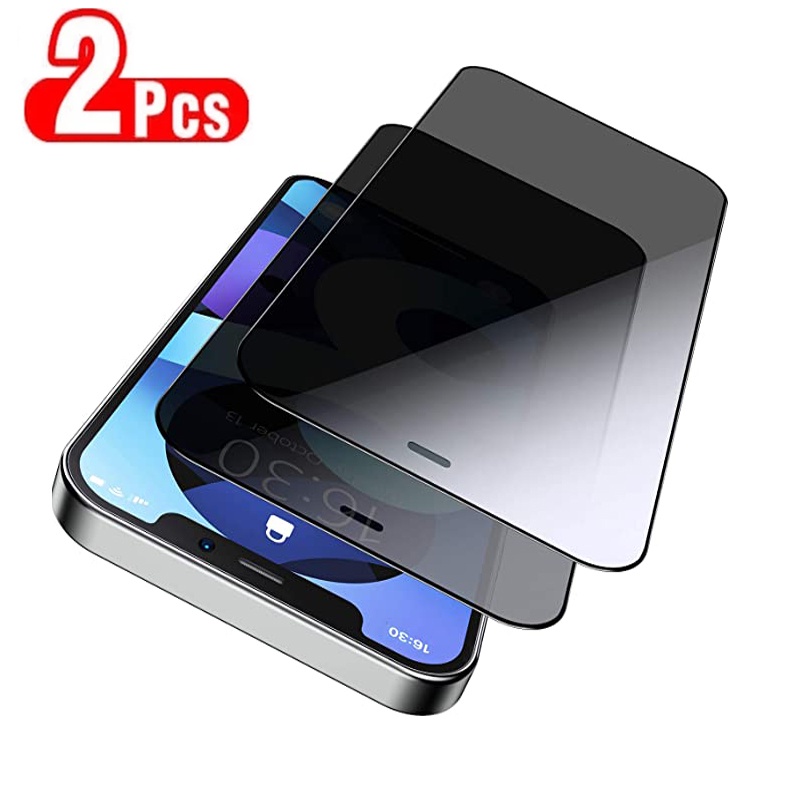 2PCS AntiSpy Screen Protector for IPhone 11 12 13 Pro Max 13Mini XS XR