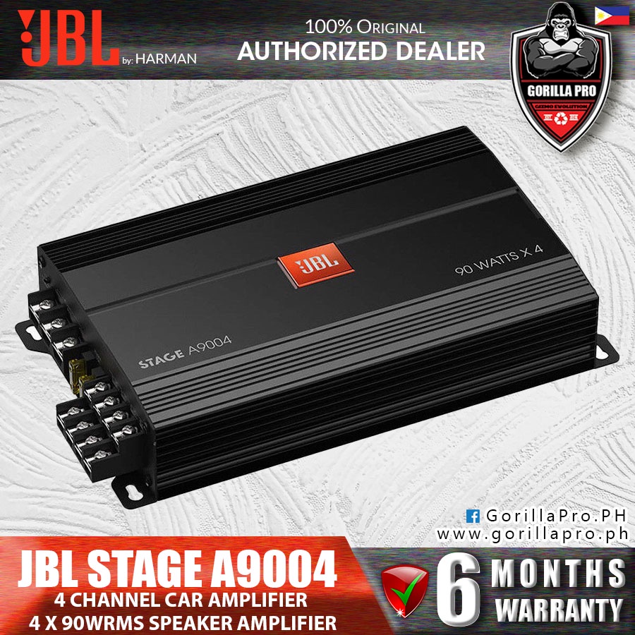 JBL STAGE A9004 4 CHANNEL CAR VAN SPEAKER BRIDGEABLE POWER AMPLIFIER