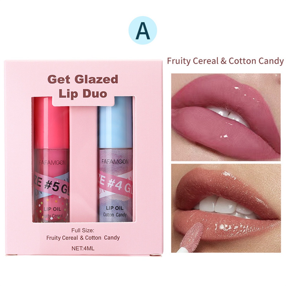 FAFAMOON Pearlescent Lip Glaze Thin Flash Lip Gloss Color Changing Lip ...
