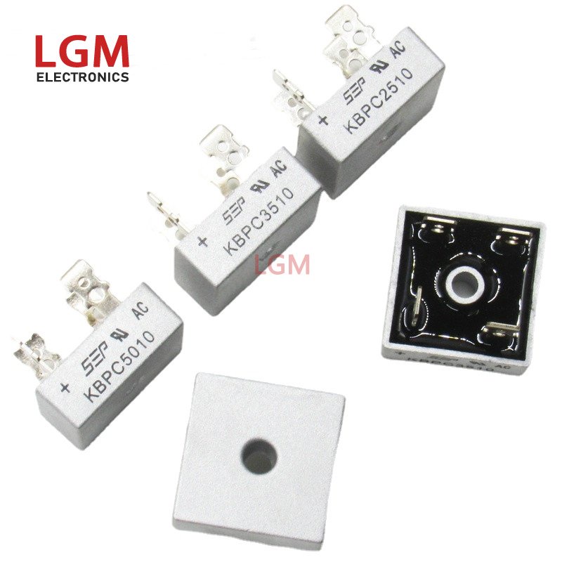 2Pcs New Original Single-phase Bridge Stack KBPC5010 KBPC1510 KBPC2510 ...