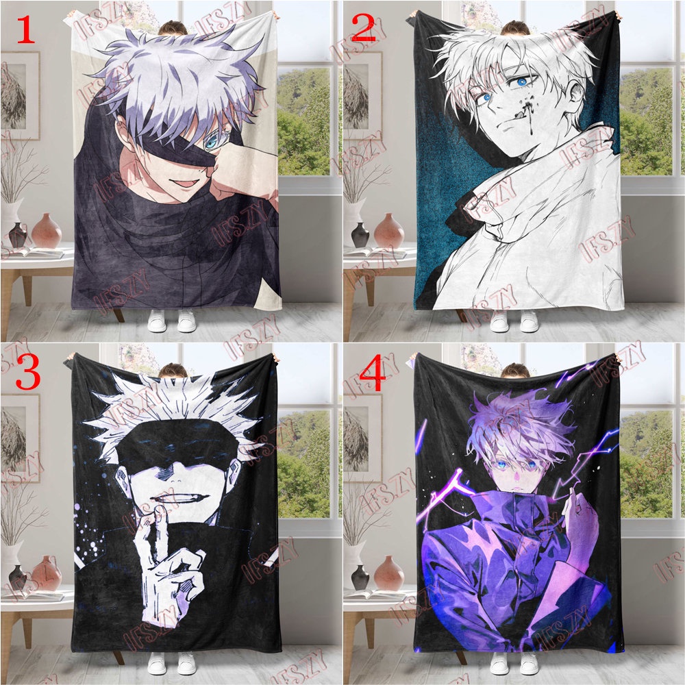 Satoru Gojo 4 Size Flannel Blanket Anime Jujutsu Kaisen Single Single ...