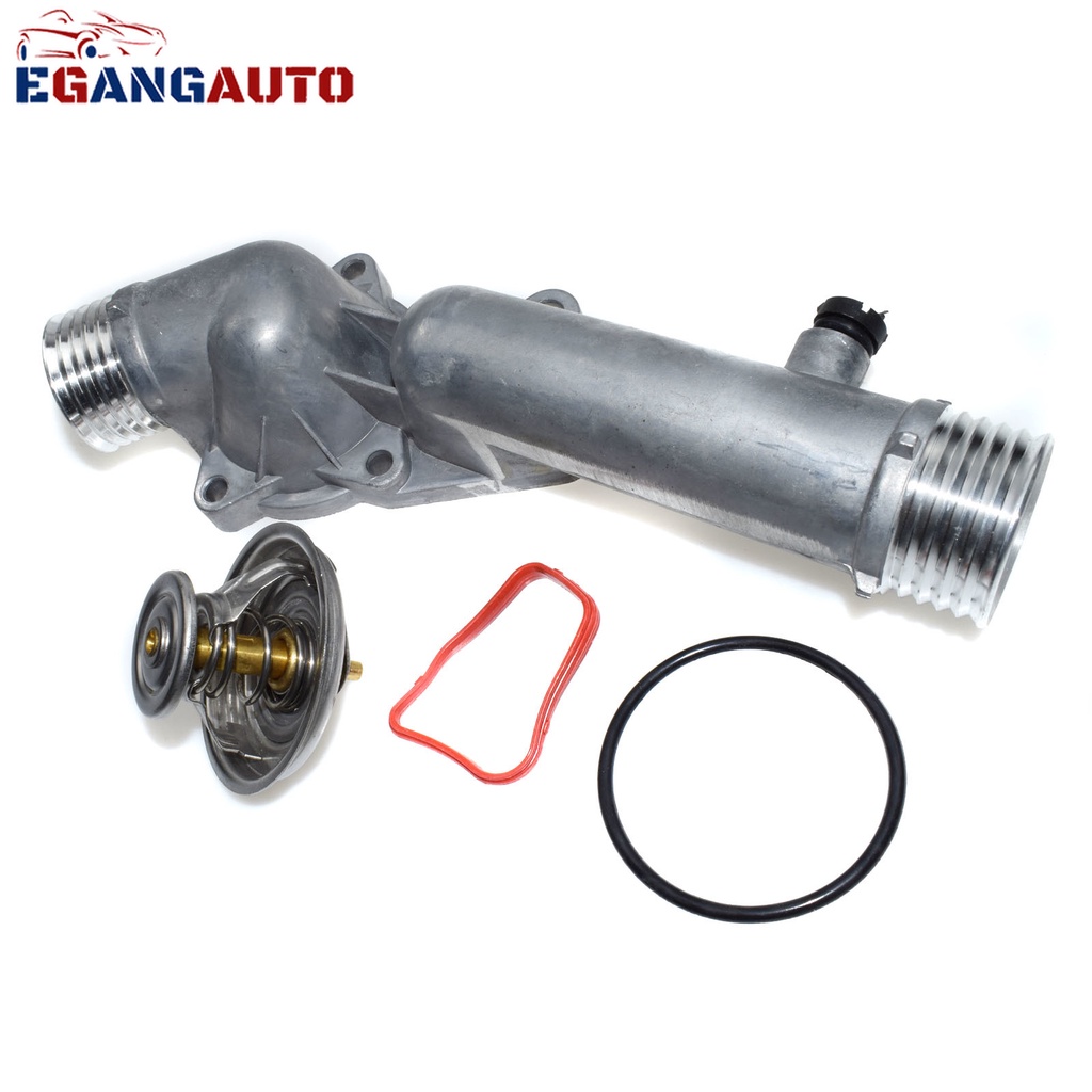 For BMW E39 528i 1997 1998 ALUMINUM Thermostat Housing Cover W