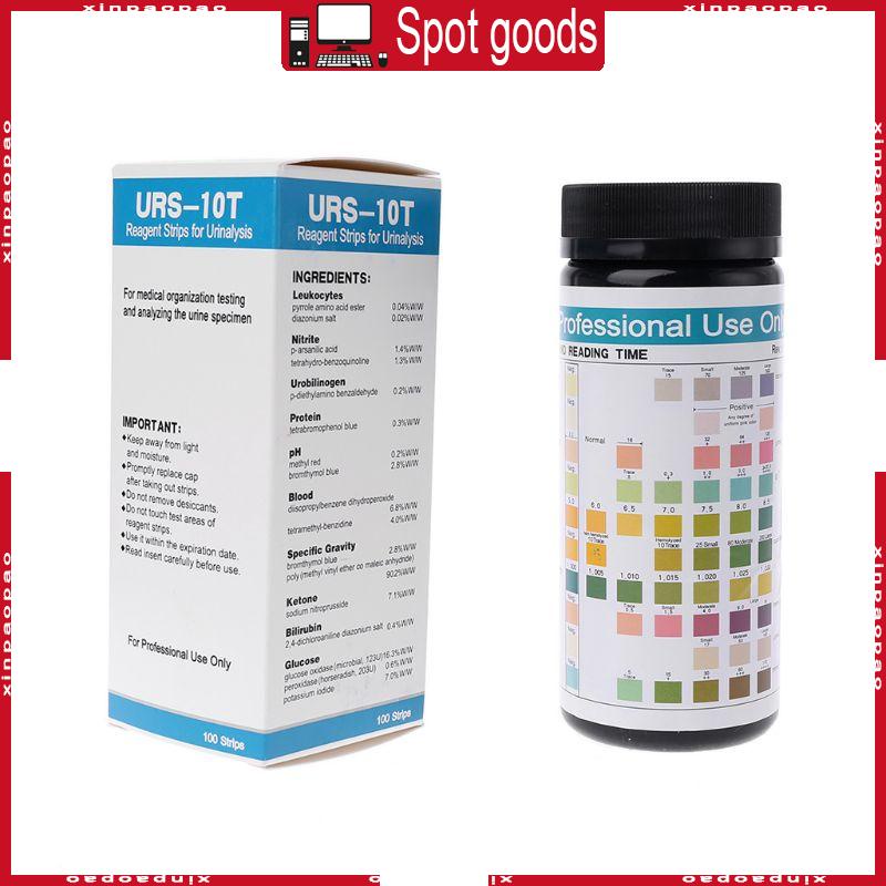XI 100ct Urine Dipsticks 10 Parameter Test Strips Testing Ketone