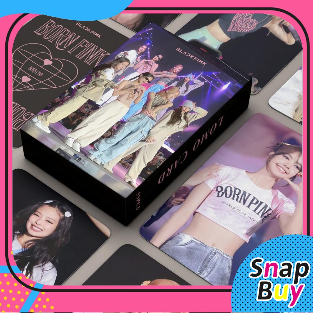 55pcsset Black Pink Lomo Cards Summer Diary Photocards Lisa Jisoo Rose Jennie Born Pink Lomo 1208