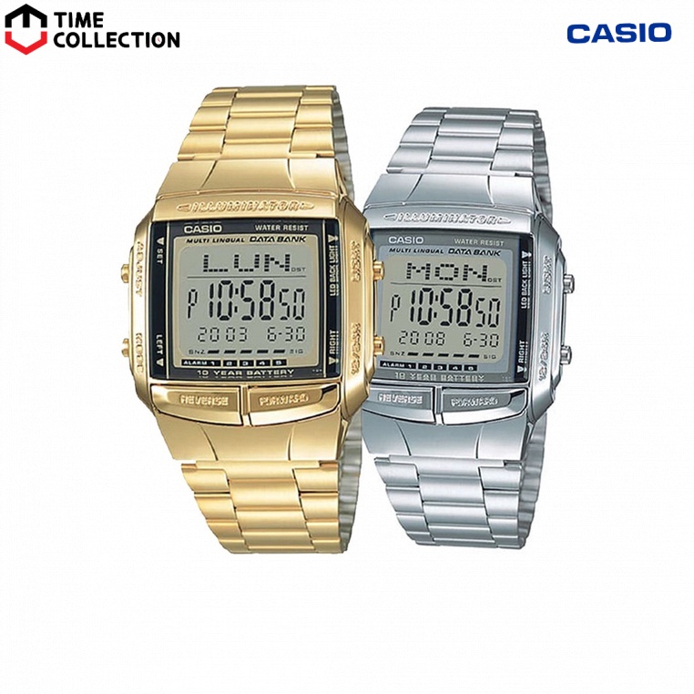 Casio Couple Watch COUPLE DB360 DB360G Digital Stainless Steel Strap Watch Shopee Philippines