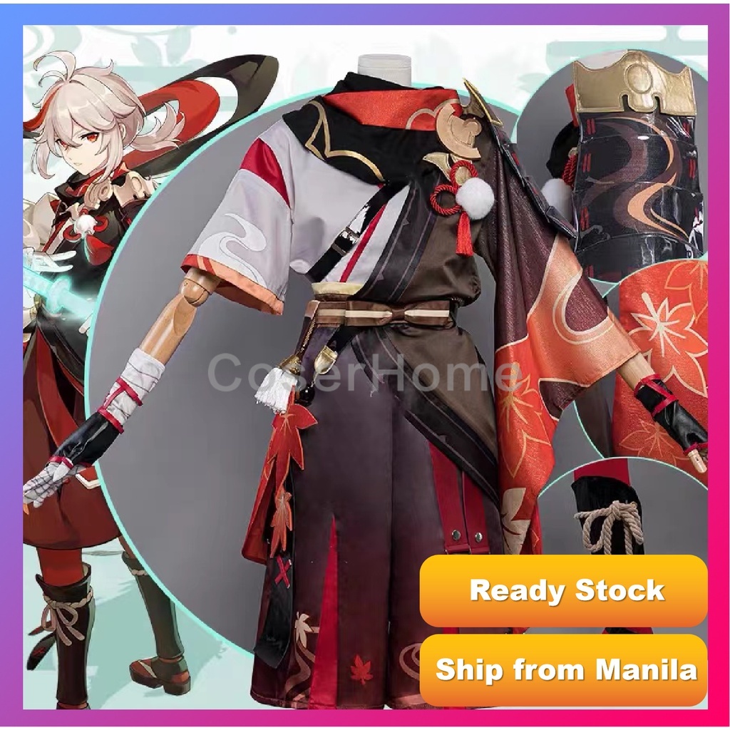 Genshin Impact Kaedehara Kazuha Cosplay Costume For Men Girls Full Set 