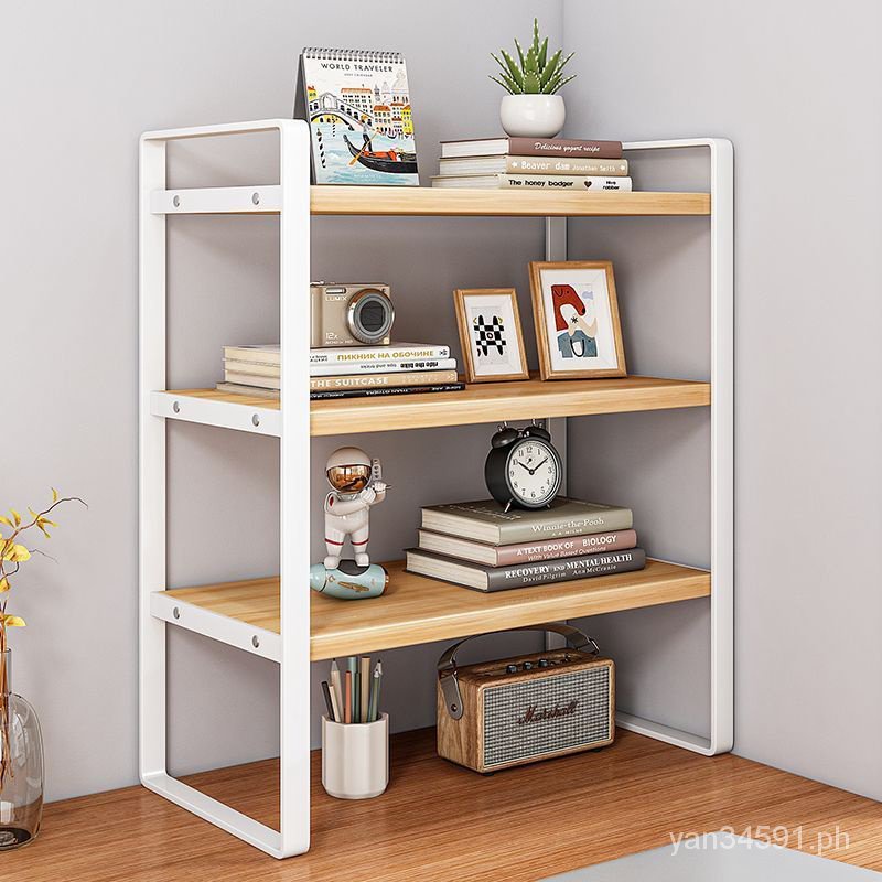 Office storage rack desktop multi-layer table artifact simple bookshelf ...