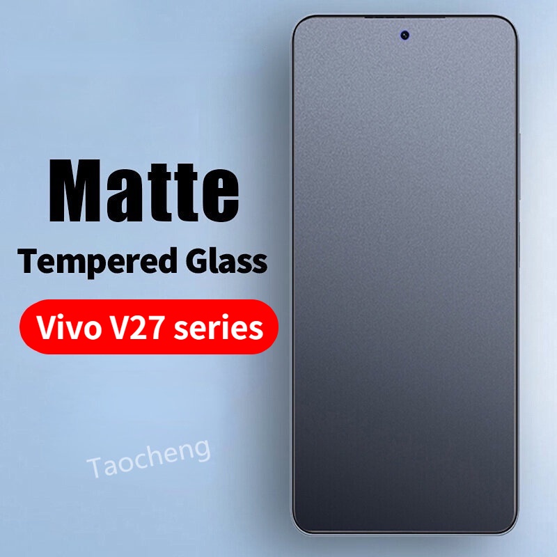 No Fingerprint Matte Tempered Glass For Vivo Y03 Y28 V27 e V27e Y36 4G
