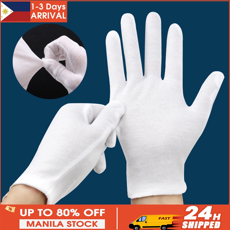 Jewelry Inspection Gloves Sweat Absorption Finger Protector Etiquette