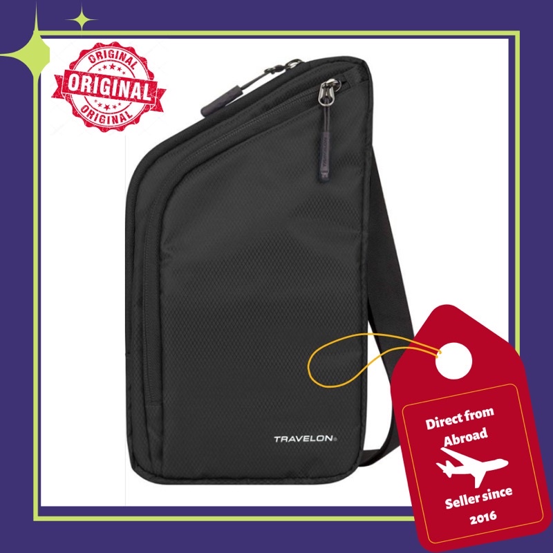 Travelon World Travel Essentials RFID Slim Crossbody Bag Shopee