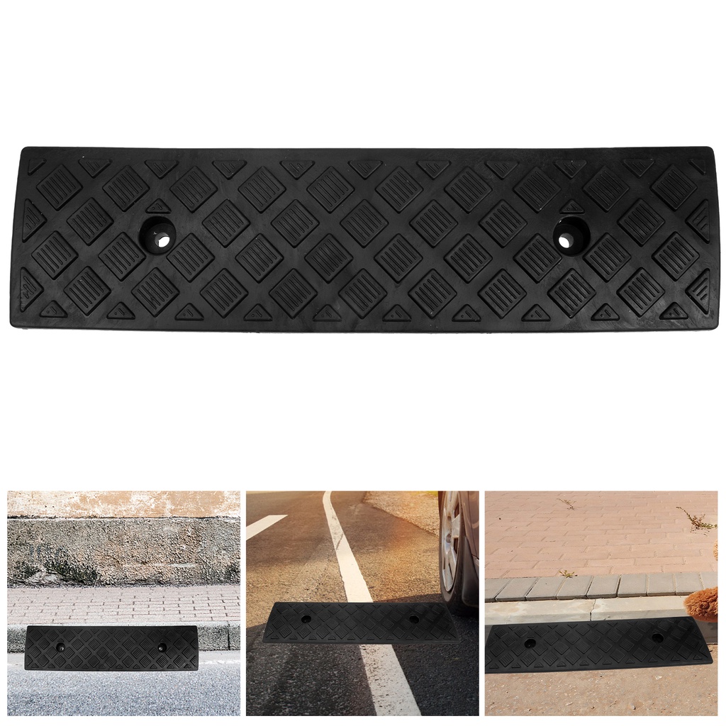 caislongs Carpet Safety Ramp Step Mat Slope Outdoor Wheelchair Rubber