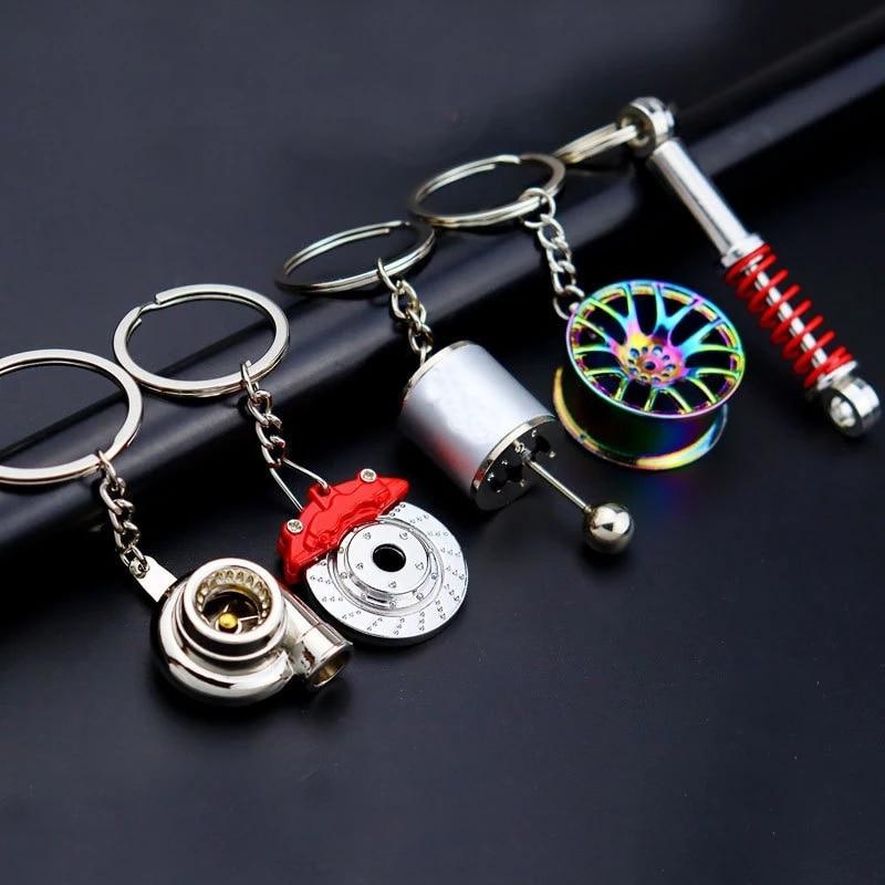 Car Speed Gearbox Gear Head Keychain Manual Transmission Lever