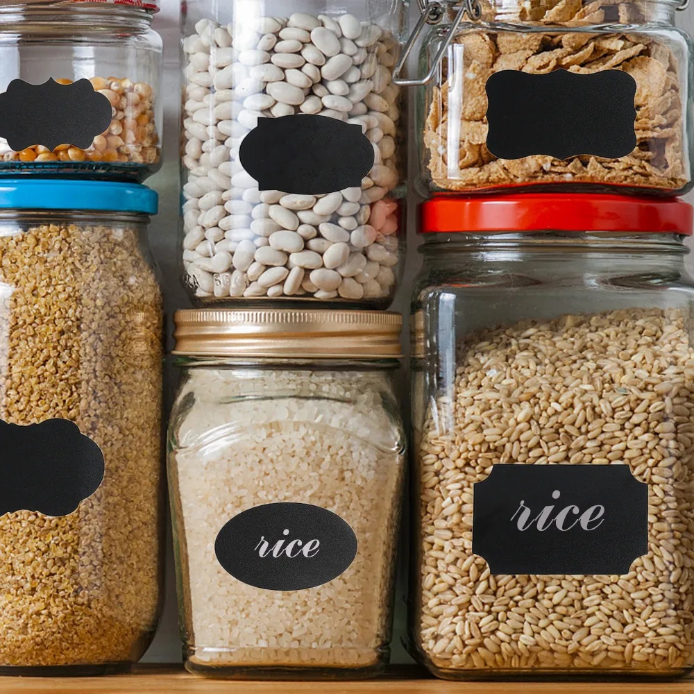 36pcs Waterproof Jars Sticker / Kitchen Jars for Spices Labels Sticker ...