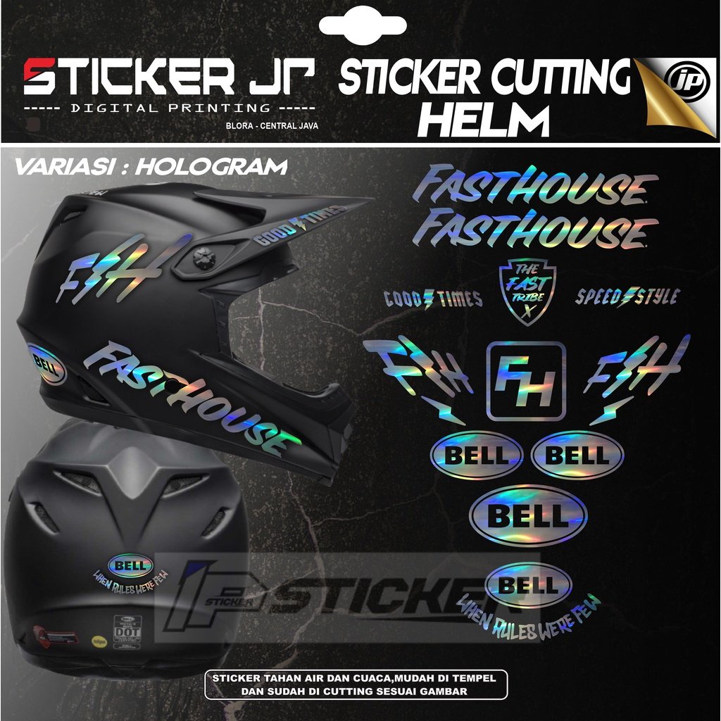 Fasthouse Bell Helmet Cutting Sticker - Fasthouse JP-01 Trail Bell ...