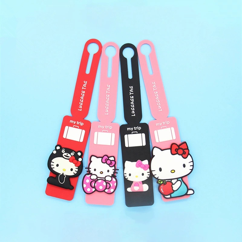 Travel Essential Name Tag KT Cat Travel Boarding Pass Creative Cartoon ...