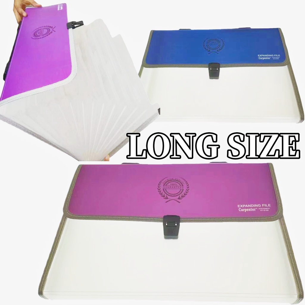 13 Pockets Expanding File Folder Document Case portable Document Bag ...