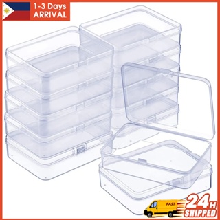 Bead Organizer 14-Grids Clear Stackable Organizer Container Storage Cases Bead  Storage Containers With Hinged Lid