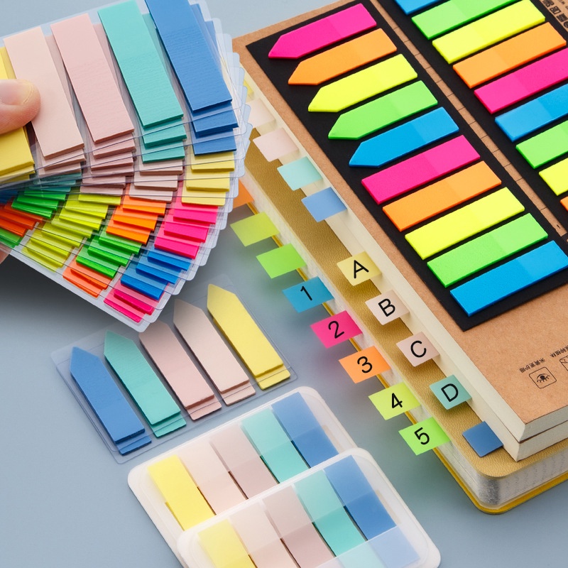 Pet Fluorescent Sticky Notes N Times Stickers Book Index Stickers ...