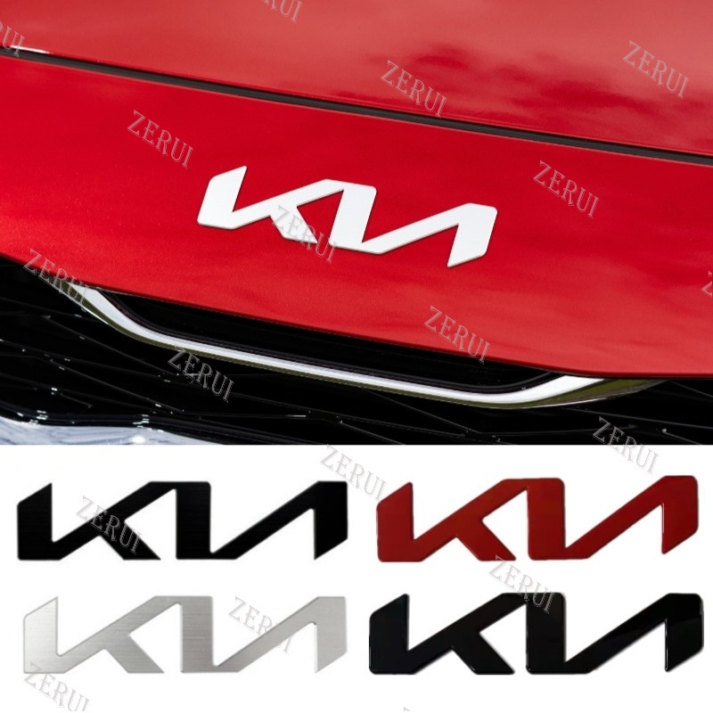 ZR For Metal Car Front Hood Rear Trunk Emblem Badge Sticker for KIA New ...