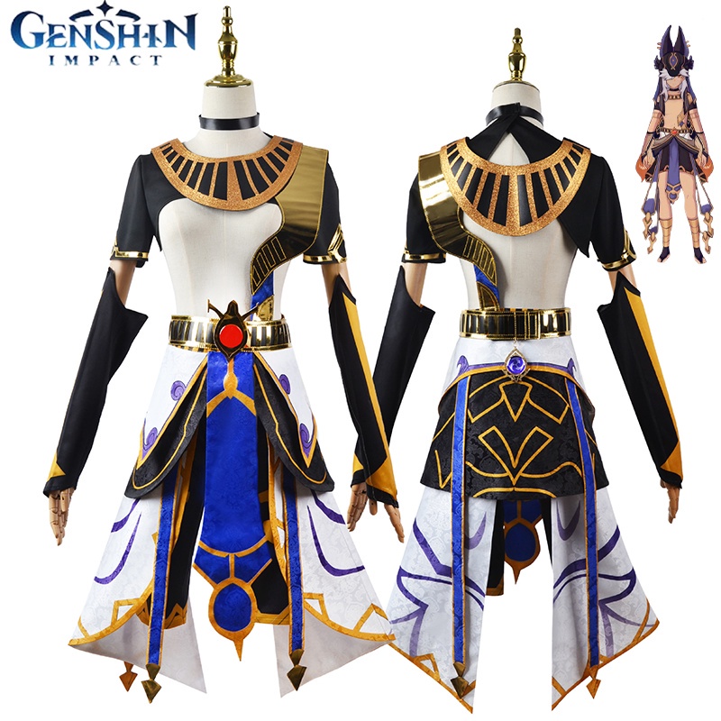 Game Genshin Impact Cyno Cosplay Costume Full Set Halloween Carnival ...