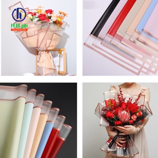 40pcs/pack Flower Wrapping Paper Golden Border Rose Korean Style Half  Transparent Gift Packing Florist Bouquet Wrapping Material - AliExpress