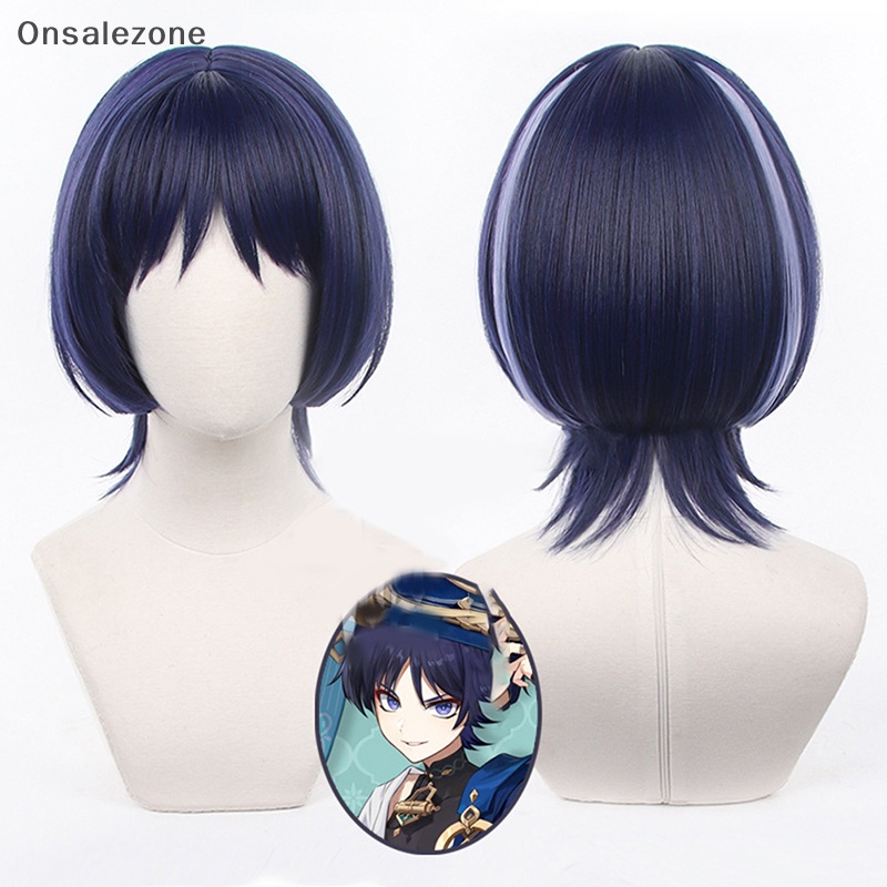 ONPH Genshin Impact Scaramouche Cosplay Wig Pre Styled Wigs Heat ...