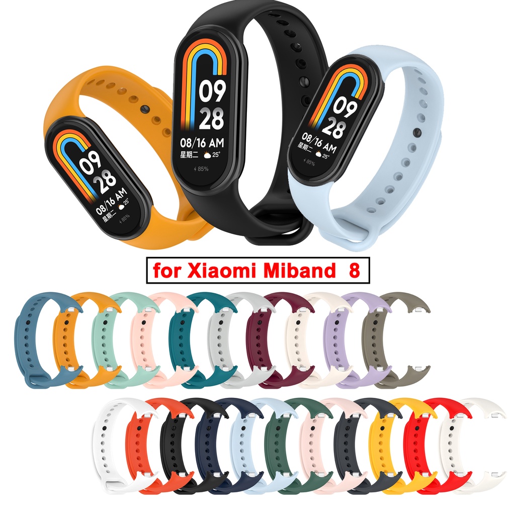 Cinturino In Silicone Per Xiaomi Mi Band 8/9/9 NFC &ndash; Ricambio Comodo, Nero, Nuovo