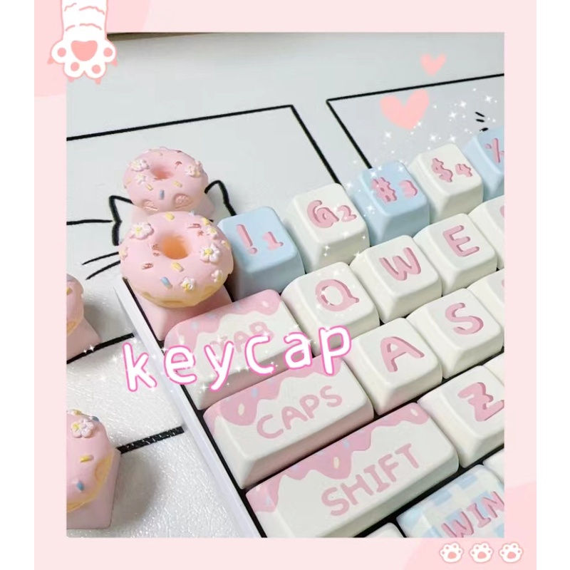 Handmade Keycap Cake Ring Mechanical Keyboard Dedicated KeycapTM8U ...