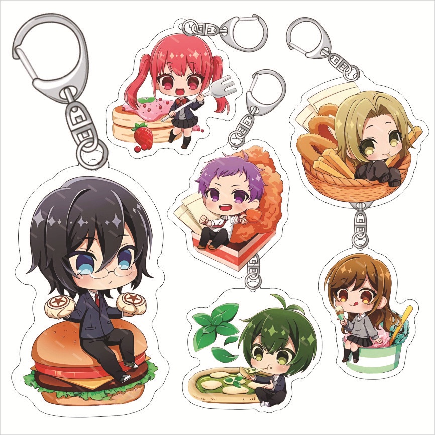 Tugia MPHX 5PCS Horimiya Keychains,Anime Miyamura Izumi Cosplay