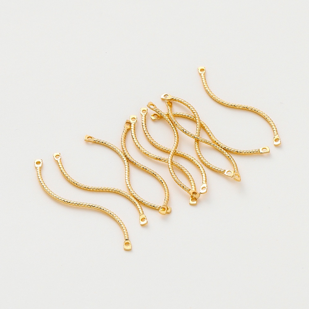 St.Kunkka 20pcs 25-40mm 18k Color Retention Gold-Plated S Rod Double ...
