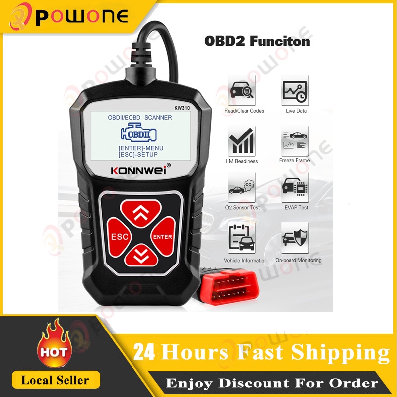 Universal Automobile KW310 OBD2 Scanner OBD Car Scanner Diagnostic Tool ...