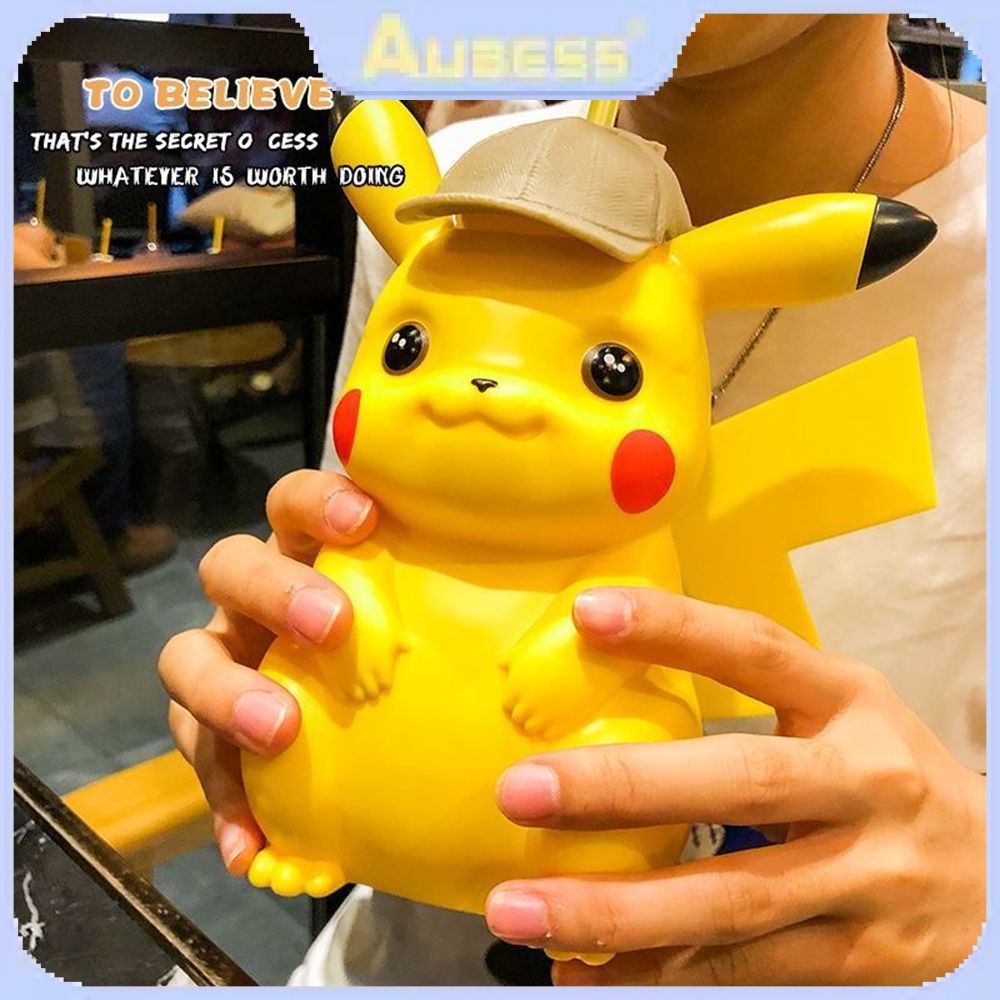 Genuine Detective Pikachu Water Cup Movie Animation Suction Cup Water ...