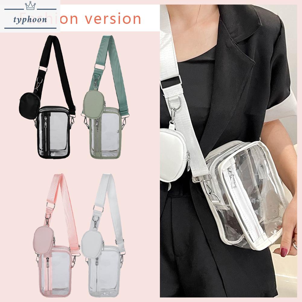 Fashion Messenger Bag Unisex Transparent Ladies Hobo Bag Personality ...