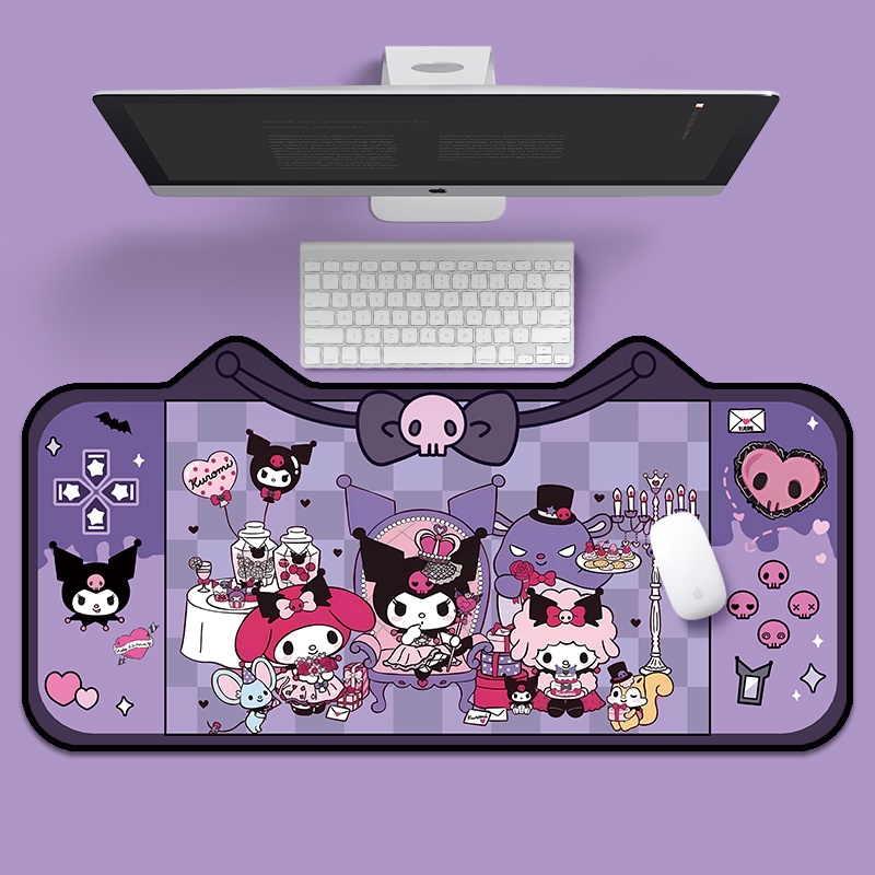 Sanrio Cute Kuromi Wireless Keyboard Blutooth Easy-Switch Oversized ...