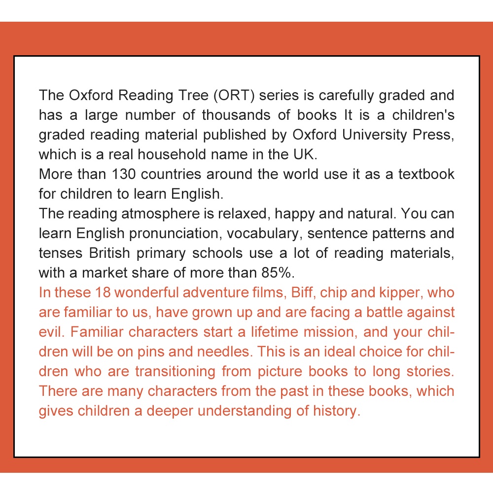 18Books/set Oxford Reading Tree Level 10-12 English Graded Reading Book ...