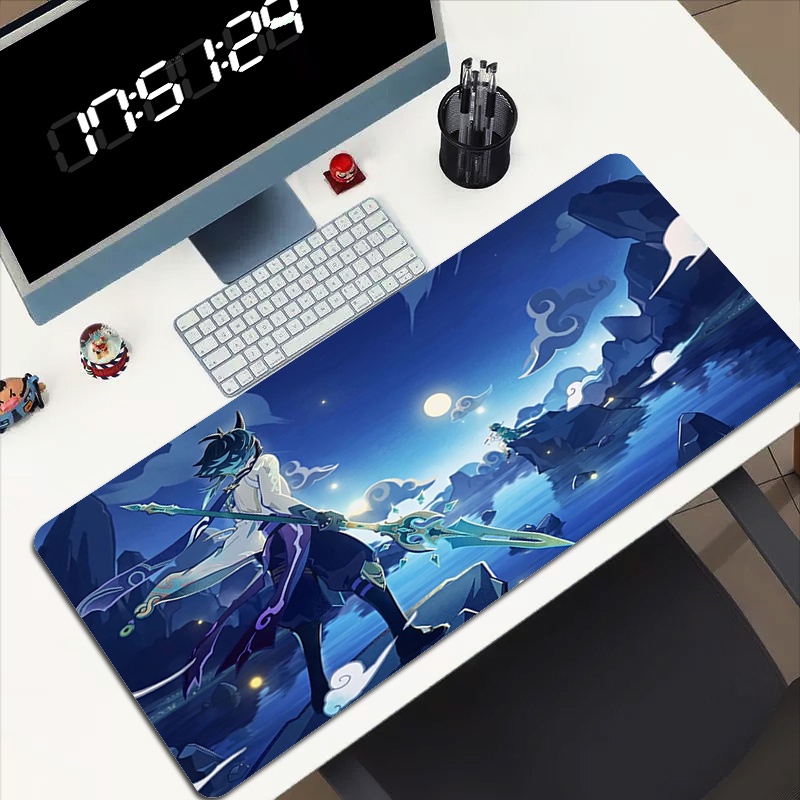 Gaming Mats Mouse Pad x Genshin Impact Large Desk Mat Keyboard Playmat ...