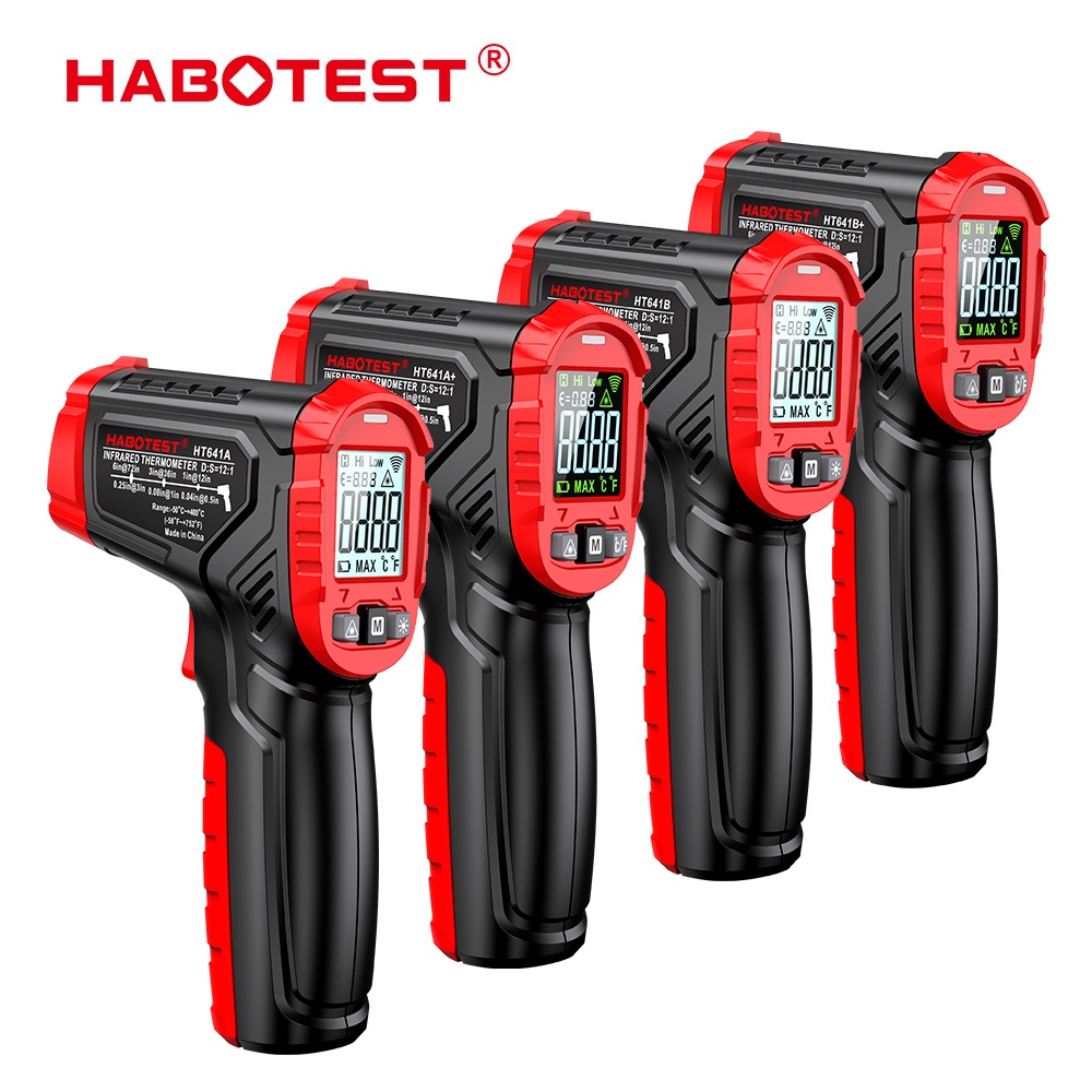 Pistolet Thermomètre Infrarouge TASI TA600A - -50°C à 380°C, Laser, Sans Contact | Neuf Sous Blister